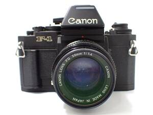 1円～☆Canon キャノン F-1 フィルムカメラ 一眼レフカメラ ブラック/Fre1114-2700