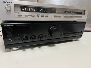 ○ (1) Technics テクニクス ステレオアンプ SU-V500 Stereo Integrated Amplifier 動作確認済 プリメインアンプ 中古品 ④