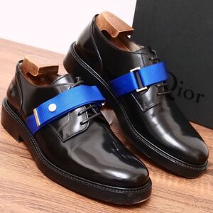 極美品◎【Dior Homme】ディオールオム ブルーベルト プレーントゥダービー EU39 イタリア製 革靴