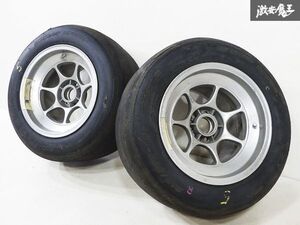 ●ENKEI エンケイ FORMULA フォーミュラ 13インチ 実測値 10J ＋10 センターロック 軽量 ホイール 2本セット タイヤ付 競技用 即納