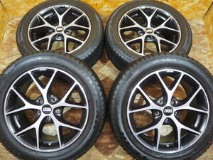 ★美品★17inch 7.5J+45 5H112 人気 BBS ジャーマニー SR005 高級 鍛造アルミホイール 中古 1台 Audi BMW MINI Benz タイヤおまけ