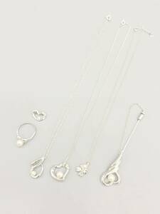 【1円スタート】TASAKI タサキ シルバー パールアクセサリー6点 ネックレス リング ブローチ