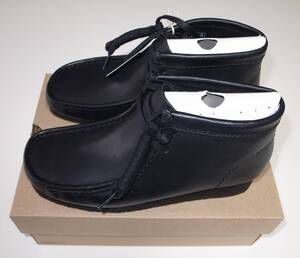 Clarks クラークス WALLABEE BOOT ワラビー ブーツ black UK7 25cm