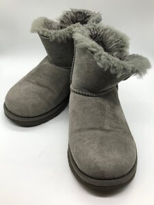 ■【YS-1】 アグ UGG オーストラリア ショートブーツ ■ ベイリーボタン クリスタル風 22cm グレー系 【同梱可能商品】K■