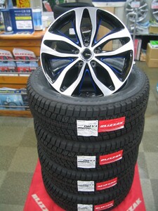 ブリヂストン スタッドレス タイヤ DM-V3 235/60R18 2024年製 ＆ アルミホイール 新品 4本 セット アウトランダー 送料無料 自宅配送OK