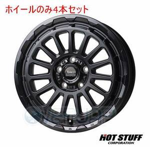 4本セット HOT STUFF BARKLEY HARDROCK RIZARD セミグロスブラック (GB) 17インチ 7.0J 114.3/5 38 ハリアー GSU30W