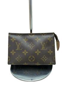 LOUIS VUITTON◆ポッシュ・トワレット15_モノグラム・キャンバス_BRW/PVC/BRW