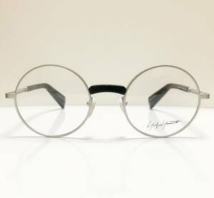 新品 Yohji Yamamoto ヨウジヤマモト 黒 アンティークシルバー 丸メガネ 純正ケース付 日本ブランド フランス製 Y3 Frame France 