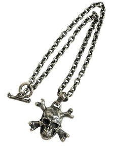 スペシャルオーダー Gabor Gaboratory ガボール Xcons Collaboration Half Size Large Skull Cross Bone クロスボーン チェーン ネックレス