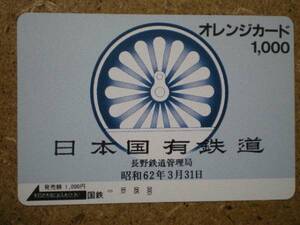 tetu・8702　長野鉄道管理局　国鉄オレカ