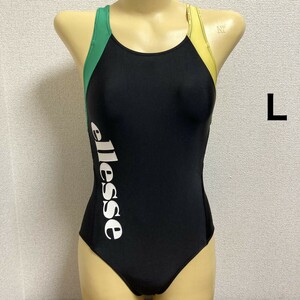 C725エレッセ♪ストレッチ♪ヌルヌル生地カラー切り替え女子競泳水着♪アンダーやコレクションや撮影会にも♪サイズL