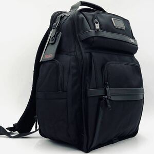 1円~[新品未使用] TUMI トゥミ ALPHA3 ブリーフパック メンズ ビジネスバッグ リュックサック バリスティックナイロン レザー A4+PC可 黒