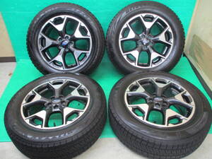 BRIDGESTONE BLIZZAK VRX2 225/60R17 スバルXV 純正【17×7J+55 5H-100】埼玉県発 現物確認OK♪4本set SJフォレスター アウトバックなど