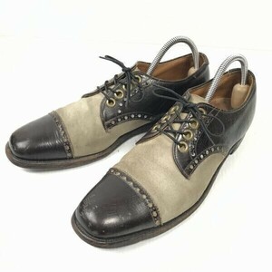 70sビンテージ★ALDEN/オールデン★スペクテイターシューズ【10AAAA/26.5-27.0/ベージュ&焦げ茶】オーソペディク/FOOT BALANCE◆XWB66-3