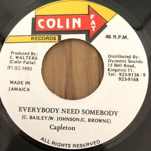 送料無料★レア 初期ケイプルトンの代表作!! EVERYBODY NEED SOMEBODY / Capleton★