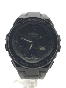 CASIO◆ソーラー腕時計・G-SHOCK/デジアナ/-/BLK/BLK