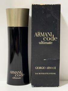 74【未使用】GIORGIO ARMANI ARMANI code ultimate アルマーニ コード アルティメイト オードトワレ 75ml フランス製 香水 1円〜