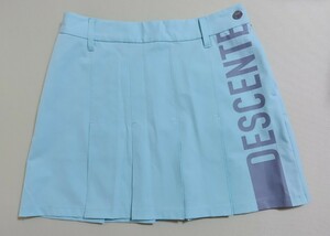 ★美品★DESCENTE GOLF♪ゴルフウェア　裾プリーツスカート　ミントブルー　61サイズ(Sサイズ相当)　デサント★ 