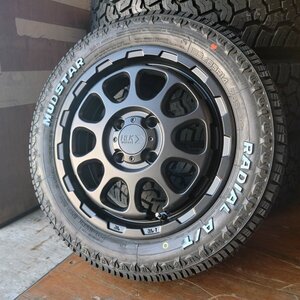 14インチ 新品 タイヤホイールセット マッドスター ラジアル AT 155/65R14 ホワイトレター