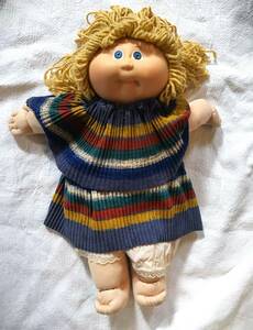 【当時物】1982年製 　キャベツ人形　キャベツ畑人形　Cabbage Patch Kids アンティークドール　ヴィンテージ　ポニーテール　ドロワーズ