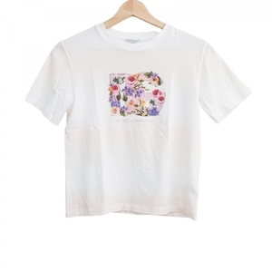 ドルチェアンドガッバーナ DOLCE&GABBANA 半袖Tシャツ サイズ11/12 - 白×ピンク×レッド×マルチ レディース 花柄/DG柄 トップス