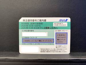 発券コード通知可能　送料無料　【最新】　ANA　全日空　株主優待券　11月発行　有効期限　2024/12/1～2025/11/30　4枚セット★I0197