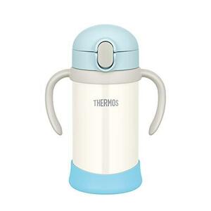 サーモス(THERMOS) まほうびんのベビーストローマグ FJL-350 ブルーホワイト (BLWH) 350ml