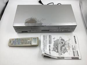 【4023】1円 SHARP シャープ ビデオカセットレコーダー VC-H220 HQ Hi-Fi リモコン 説明書 通電確認済 現状品 