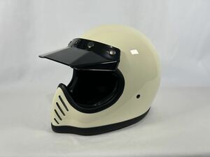 フルフェイスヘルメット BELL Moto3 モト3タイプ　XLサイズ　レトロ バイクヘルメット 検索用SHOEI ショウエイ Arai オフホワイト