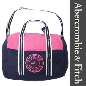 新品 Abercrombie & Fitch KIDS BOSTON BAG アバクロンビーアンドフィッチ ボストンバッグ ピンク ネイビー ショルダー キッズ 正規品