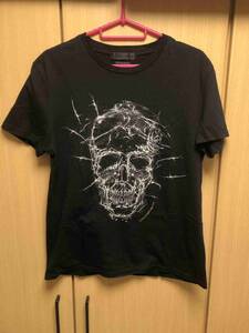 国内正規 16SS ALEXANDER McQUEEN アレキサンダー マックィーン スカル Tシャツ カットソー 黒 XS 174981 QEZ53