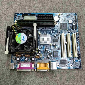 GIGABYTE GA-8I845GVM-RZ MicroATX socket478 CPU メモリ クーラー付 マザーボード 動作未確認