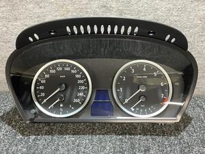 BMW 525i E60 ABA-NE25 Mスポーツ 純正 スピードメーター 93,114km N52B25A 6AT 動作確認済 (E61/F07/NA25