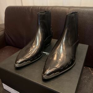 【新品】14SS SAINT LAURENT PARIS by Hedi Slimane サンローラン　ウエスタンサイドゴアブーツ　Size42 サンローランパリ　エディスリマン