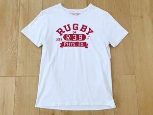 ラルフローレン RUGBY★プリントTシャツ★オフホワイト★M