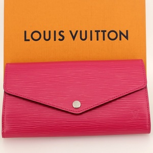 【未使用品】LOUIS VUITTON ルイヴィトン ポルトフォイユ・サラ 長財布（小銭入れあり） エピ フューシャ M60580