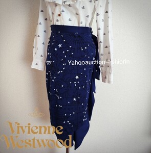 ヴィヴィアンウエストウッド レア 星座柄フリルスカート イタリア製 ビンテージ VivienneWestwood REDLABELギャラクシー