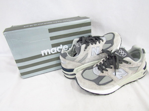 NEW BALANCE ニューバランス M990GR2 USA製 グレー 27.0cm BOXあり 中古品 ★130300