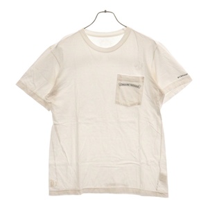 CHROME HEARTS クロムハーツ Scroll Logo S/S TEE スクロールラベルバックプリント半袖Tシャツ ホワイト