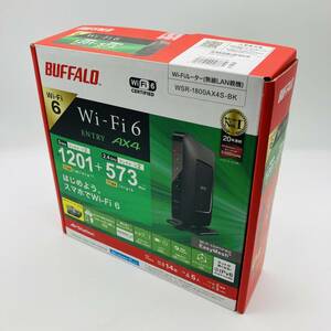 51S【中古品】バッファロー BUFFALO「Wi-Fi ルーター（無線LAN親機）WSR-1800AX4S-BK」動作確認済