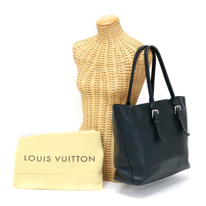 ルイヴィトン LOUIS VUITTON カバ ヴォワヤージュ トリヨンレザー M50086 トートバッグ ビジネスバッグ メンズ ブラック 中古