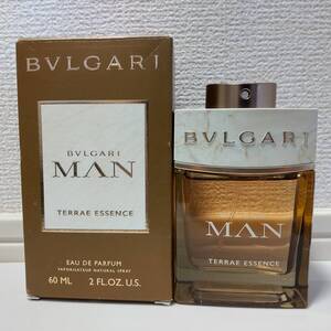 BVLGARI ブルガリ マン テラエ エッセンス オードパルファム MAN TERRAE ESSENCE 60ml ほぼ満量 メンズ香水 外箱付◆24540