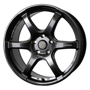 YOKOHAMA ADVAN FLEVA V701 245/45R18 CROSS SPEED RS6 ブラック 18インチ 8.5J+45 5H-100 4本セット