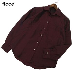 ficce フィッチェ ヨシユキコニシ ドン小西 通年 総柄★ 長袖 シャツ Sz.M　メンズ 日本製　C4T07284_7#C