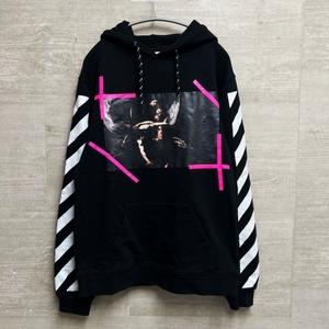 OFF-WHITE オフホワイト　15SS CARAVAGGIO HOODIE カラバッジョフーディー　sizeS ブラック　【中目黒B1】