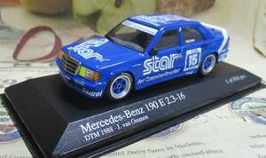 ★レア絶版★世界816台*Minichamps*1/43*Mercedes-Benz 190E 2.3-16 #15 STAR DTM 1988