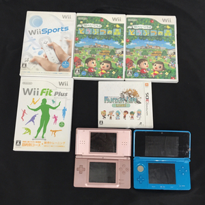 1円 任天堂 CTR-001 ニンテンドー3DS USG-001 DSLite 本体 ゲーム機 Wii ソフト まとめセット