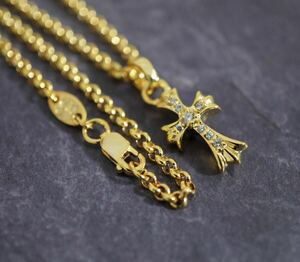 クロムハーツ★ベビーファットチャーム/カスタムパヴェ/22K/ロールチェーン/インボイス/1円から！CHROME HEARTS