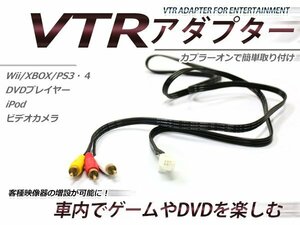 ベーシックナビ エクストレイル・デイズ用9インチ MM319D-L 外部入力ハーネス VTRケーブル 映像アダプター RCA変換