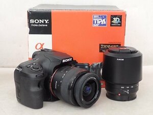 SONY デジタル一眼カメラ α65/SLT-A65V DT 18-55mm F3.5-5.6/ DT 75-300mm F4.5-5.6 元箱付き ソニー ▽ 6E3B2-1